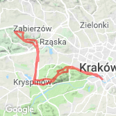 Mapa Lasek Wolski i Grzybowska - nocą